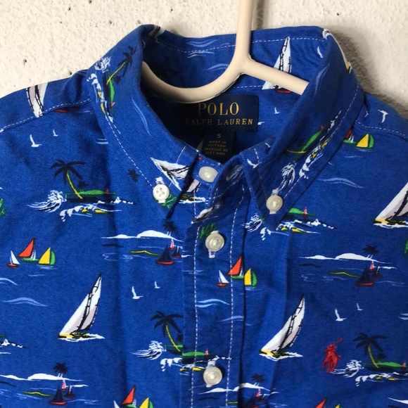POLO RALPH LAUREN Toddler Boys Sailboat Cotton Polo Shirt NWT. 5 - Picture 3 of 8